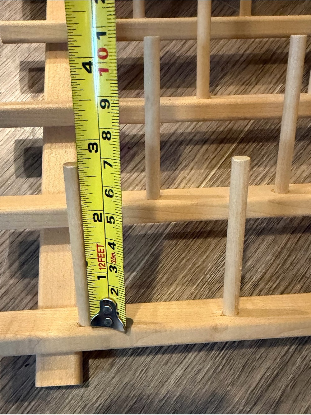 Light Wood thread Spool Rack - Picture 3 of 3